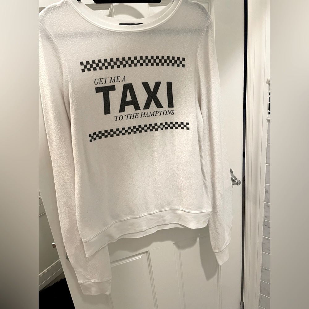 Cute Wildfox - Get me a taxi to the Hamptons oversized sweatshirt